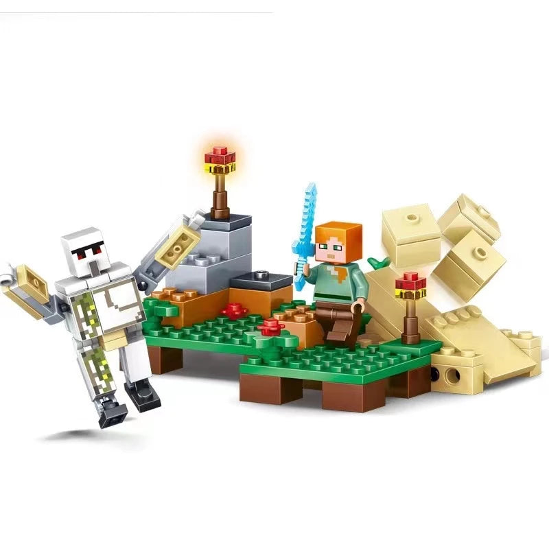 Fantoche Cachoeira Selva (3 em 1) Bloco de Construção Brinquedos Brinquedos Infantis Presentes para Crianças Brinquedos