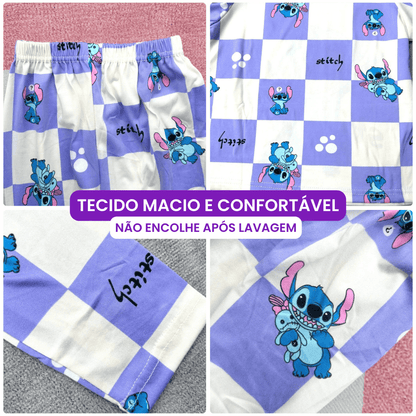 Pijama Stitch Infantil Conjunto Inverno