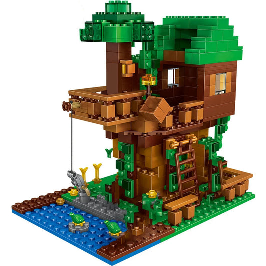 Fantoche Cachoeira Selva (3 em 1) Bloco de Construção Brinquedos Brinquedos Infantis Presentes para Crianças Brinquedos