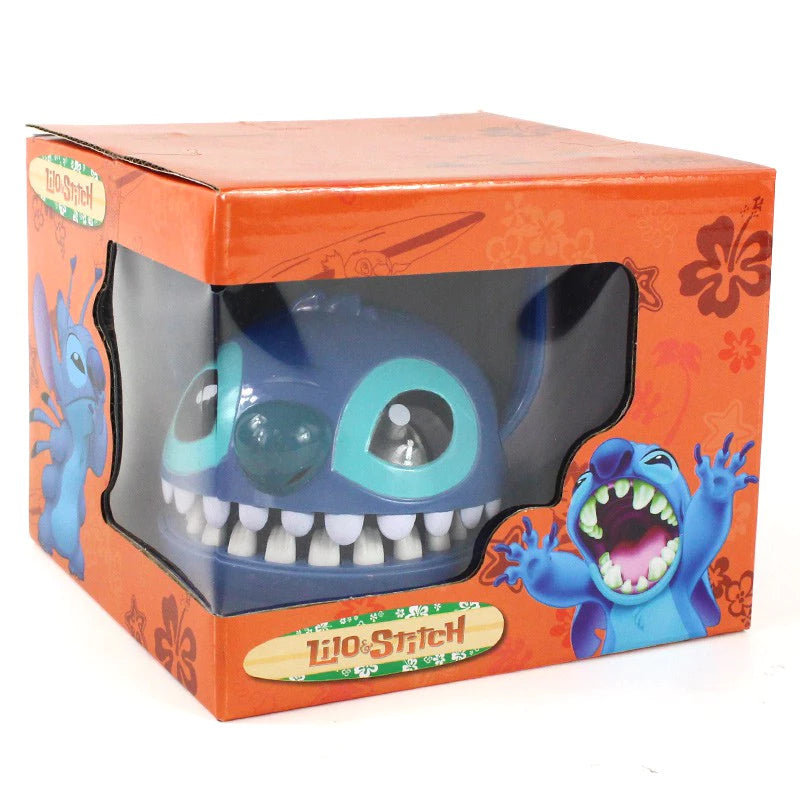 Disney Lilo & Stitch Anime Stich Bite Finger Figures Dentista Push Teeth Jogo Engraçado Modelo Brinquedos Presentes De Aniversário