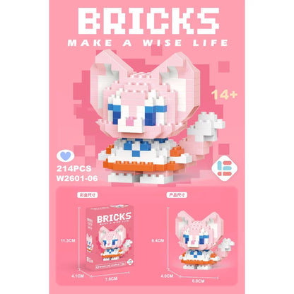Compatível Com Estatuetas De Desenhos Animados , Blocos De Construção Montados Em Micropartículas , Brinquedos De Quebra