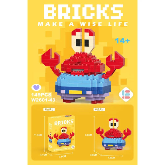 Compatível Com Estatuetas De Desenhos Animados , Blocos De Construção Montados Em Micropartículas , Brinquedos De Quebra