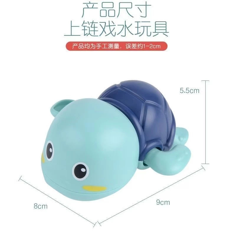 Brinquedo de banho Tartaruguinha infantil Brinquedo de corda para bebe caranguejo nadadores brinquedo de agua