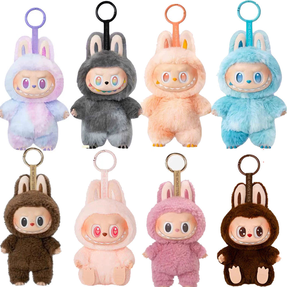 Boneca Labubu Mart Heart Macaro 2 Geração Tecendo Festa Sentada Emocionante Vinil Rosto De Pelúcia Brinquedo