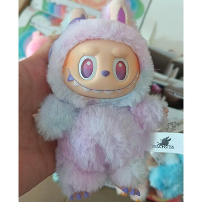 Boneca Labubu Mart Heart Macaro 2 Geração Tecendo Festa Sentada Emocionante Vinil Rosto De Pelúcia Brinquedo